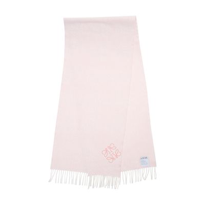 Loewe Anagram Scarf In Wool And Cashmere