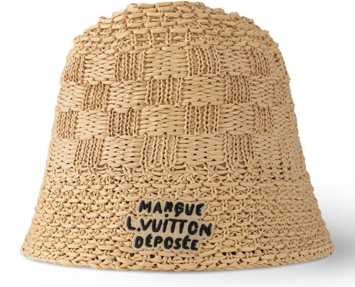 LOUIS VUITTON Damier Raffia Hat