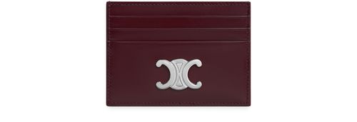 CELINE Triomphe in shiny calfskin card holder