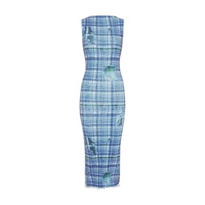 Acne Studios Sleeveless Midi Dress In Blue
