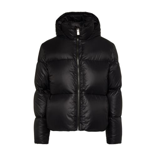 Puffer jacket with logo