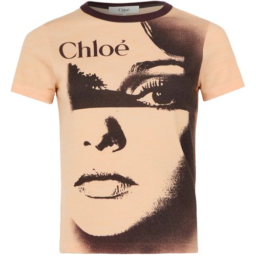 CHLOE Cotton crew neck t-shirt
