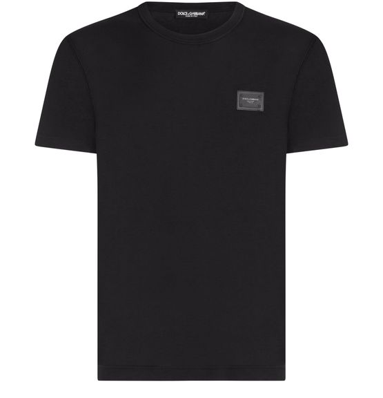 Dolce and gabbana plate logo t shirt deals