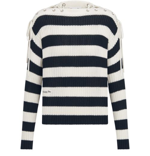 DIOR Dior Marinière sweater ribbed cotton knit