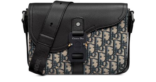 DIOR Kleine Saddle Messenger Tasche mit Umschlagklappe