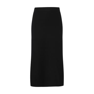 Shop 's Max Mara Enza Midi Skirt In Nero