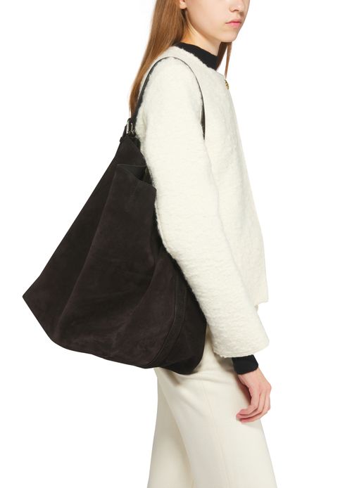 TOTEME Schultertasche Espresso aus Leder
