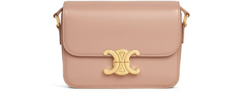 CELINE Triomphe 缎面小牛皮中小号皮包