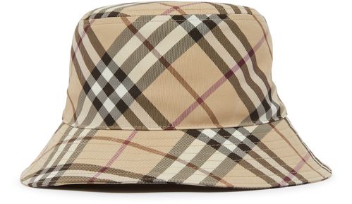 BURBERRY Check 混纺棉渔夫帽