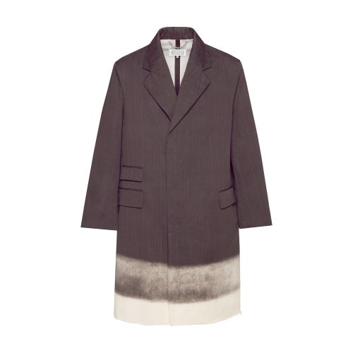 MAISON MARGIELA TROMPE L'OEIL PINSTRIPE COAT