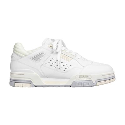 Axel Arigato Onyx Mesh-trimmed Perforated Leather Sneakers In White