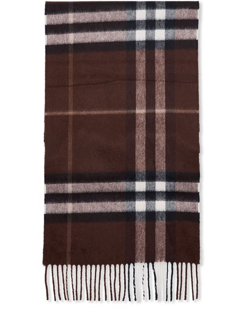 BURBERRY Check cashmere scarf