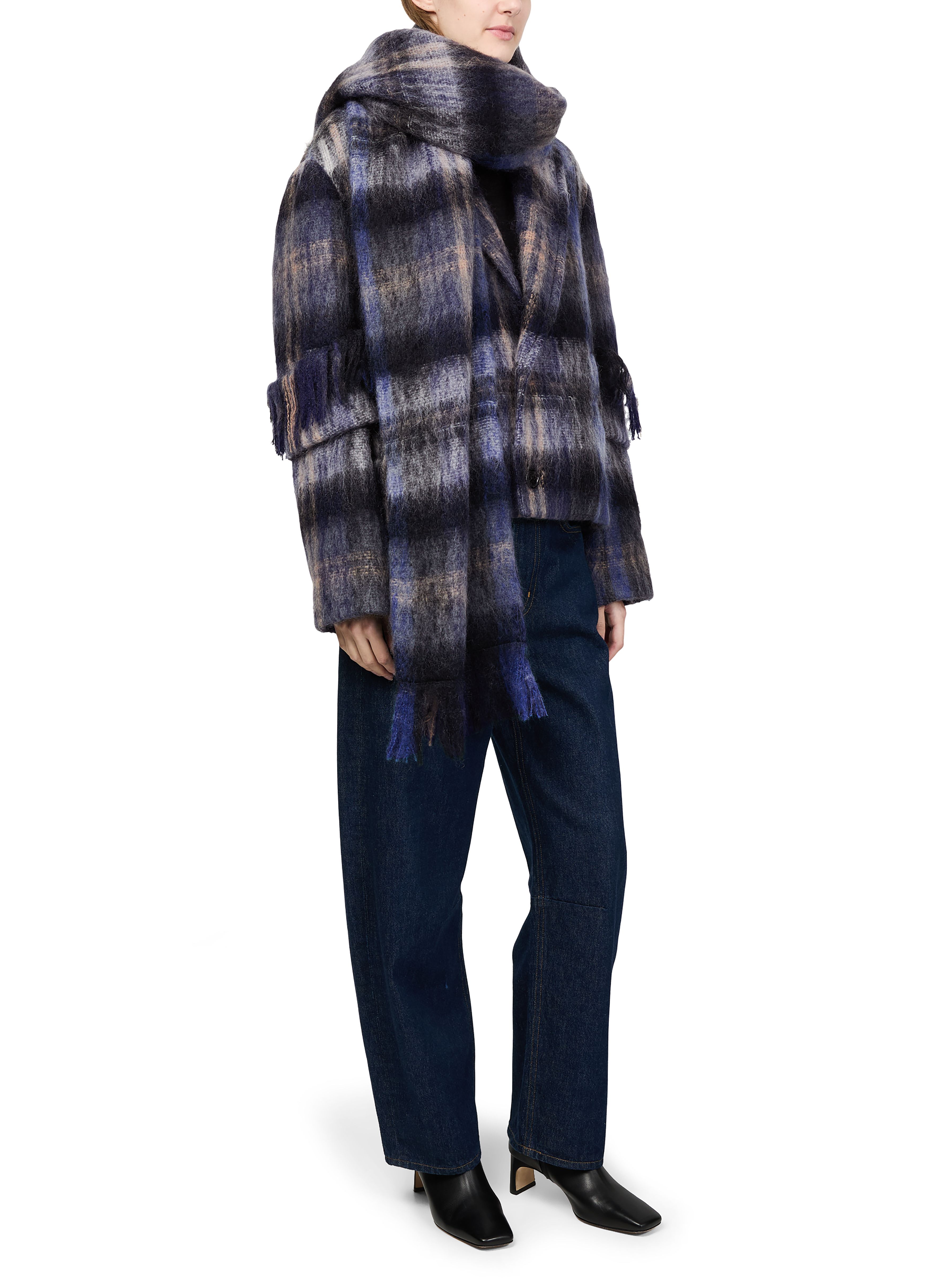 Jacket in mohair and wool blend thumbnail 6