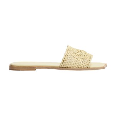 Chloé Flower Sandals In Brown