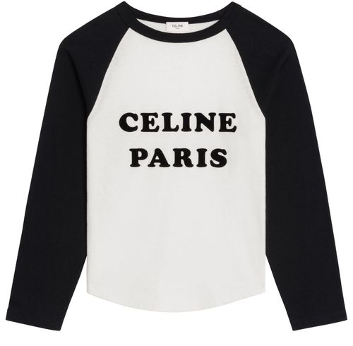 CELINE Celine Paris in cotton jersey t-shirt