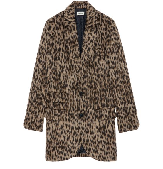 Zara leopard coat 2018 clearance