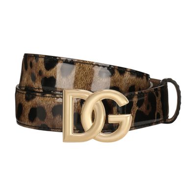 Dolce & Gabbana Calfskin Belt In Leo