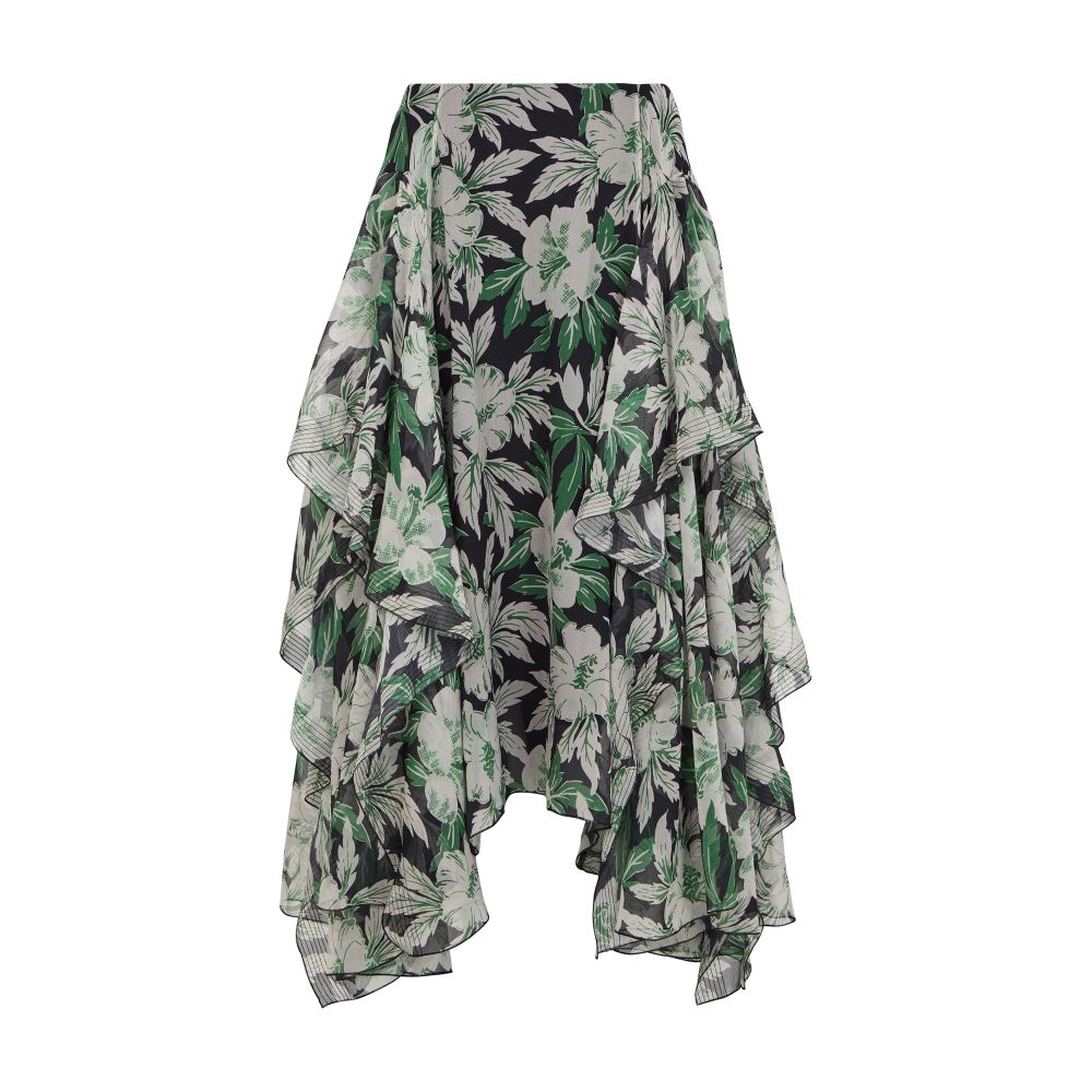 Floral print flowing skirt thumbnail 7