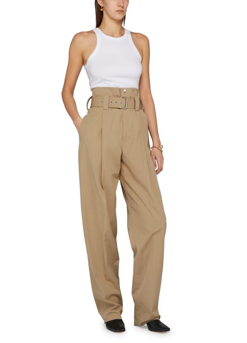 BOTTEGA VENETA Belted cotton pants