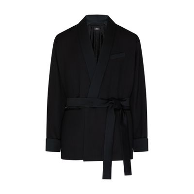 Amiri Smoking Jacket In Black