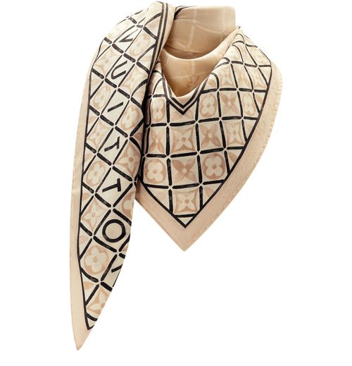 LOUIS VUITTON Monogram Flower Tile Shawl