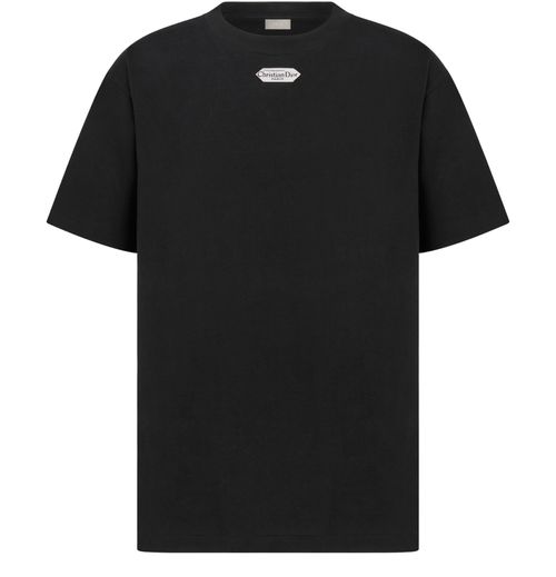 DIOR T-shirt à étiquette Christian Dior Paris, coupe relax