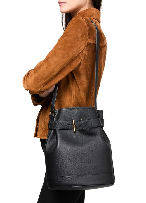 TOM FORD Grain leather medium bucket bag
