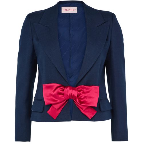 VALENTINO GARAVANI Veste à simple boutonnage avec nœud