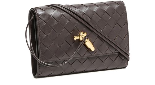 BOTTEGA VENETA Portefeuille à bandoulière Andiamo slim