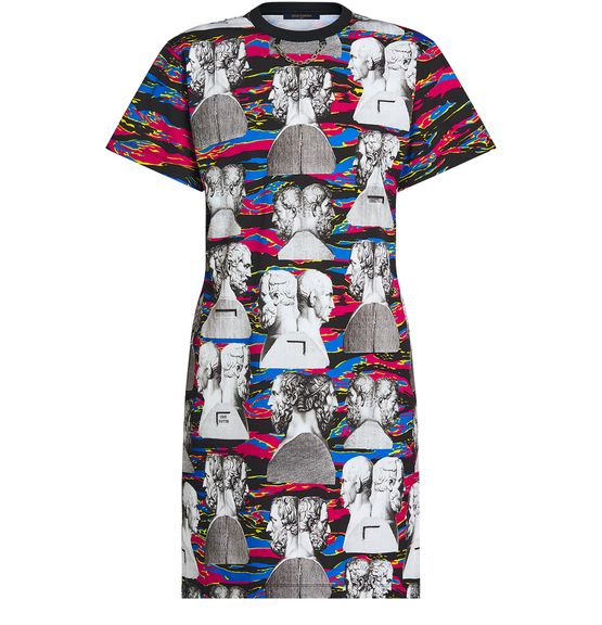 Women's Zebra Bust T-Shirt Dress, LOUIS VUITTON