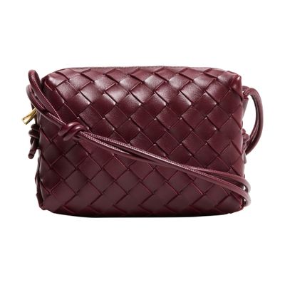 Bottega Veneta Mini Loop Camera Bag In Red