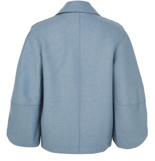 HARRIS WHARF LONDON Puff-sleeved jacket in pressed wool
