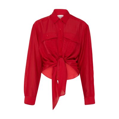 Isabel Marant Étoile Red Nath Shirt In Red