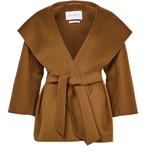 MAX MARA Ocroma short belted cashmere coat
