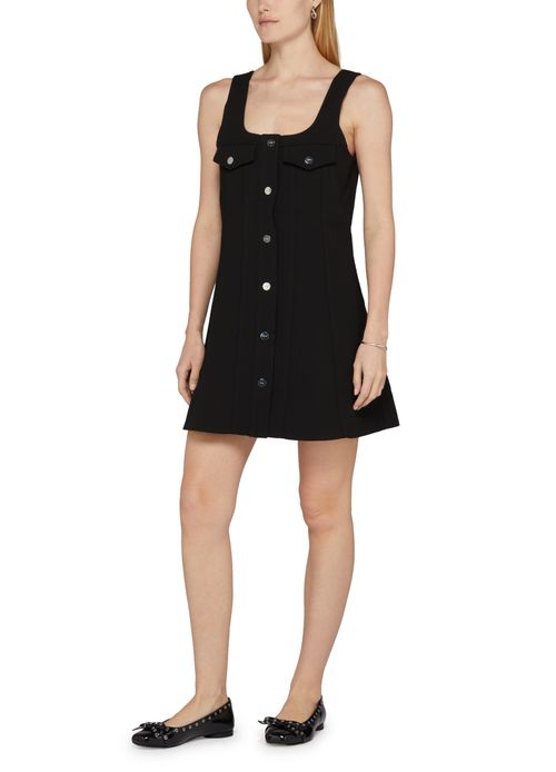 GANNI Bonded crepe mini dress