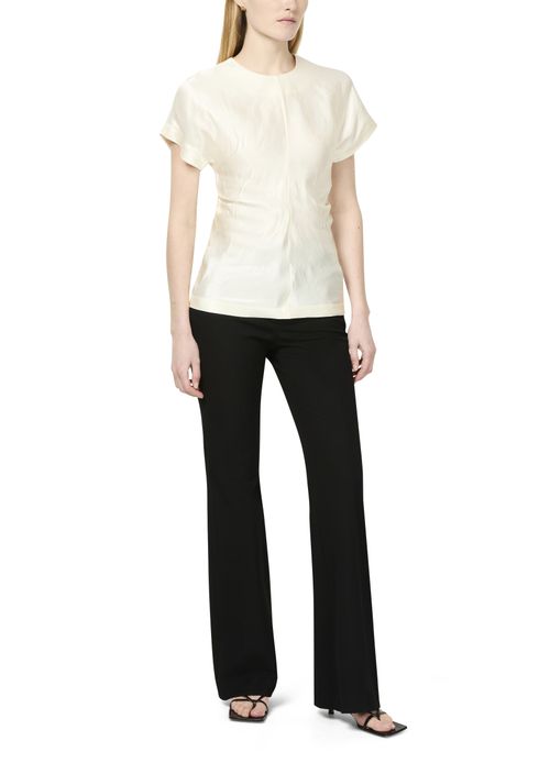 LOULOU STUDIO Taillierte Bluse aus Seide und Leinen Pero