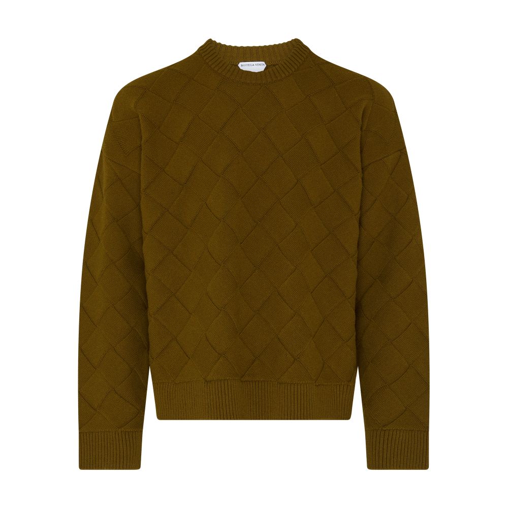 Intreccio patterned wool sweater thumbnail 7