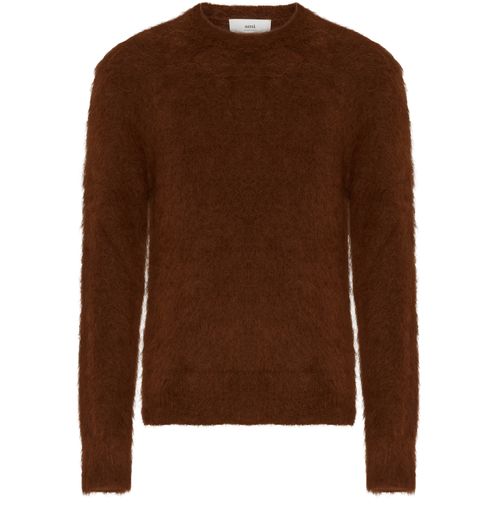 AMI PARIS Brushed crew neck sweater