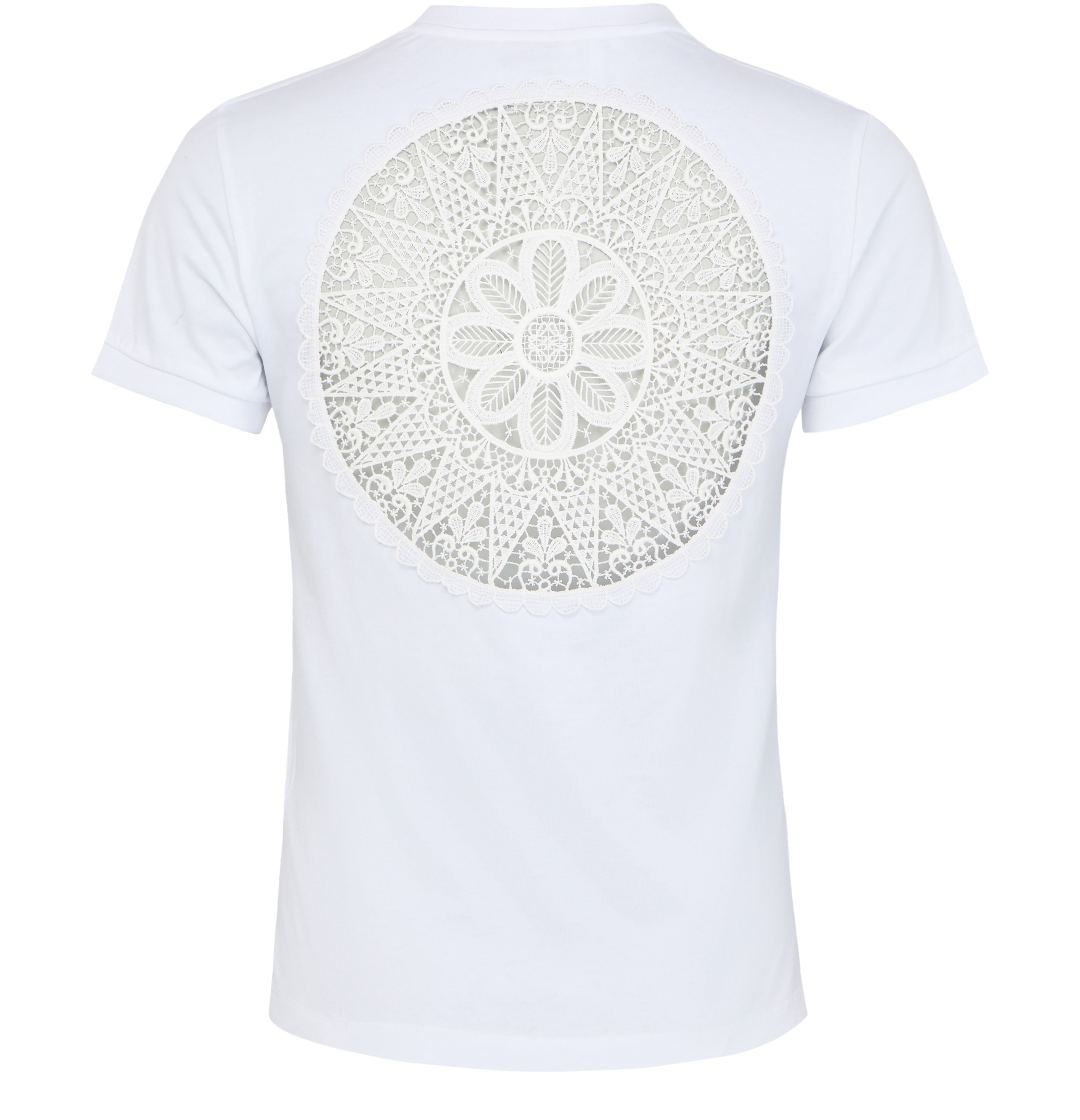 Cotton and lace t-shirt thumbnail 3