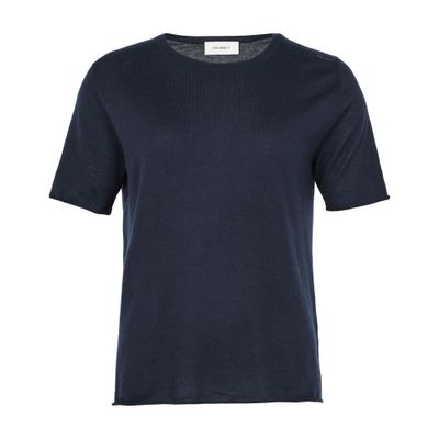 Lisa Yang Ari Short Sleeves Cashmere T-shirt In Blue