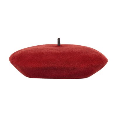 Brunello Cucinelli Wool Beret In Red