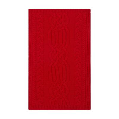 Bompard Cashmere Cable Knit Neck Warmer In Red