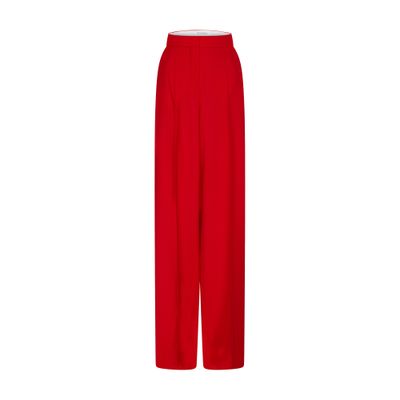 Max Mara Senna Wide-leg Pants In Red