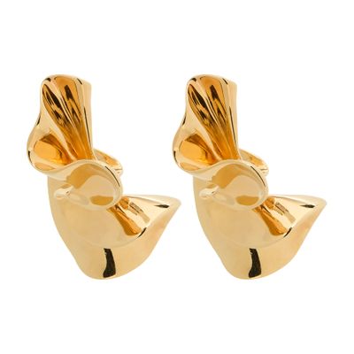 ノット ダブル フープ / ゴールドフィニッシュ ブラス レディース