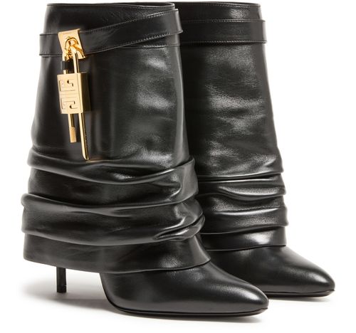 GIVENCHY Shark Lock Stiletto ankle boots in nappa leather
