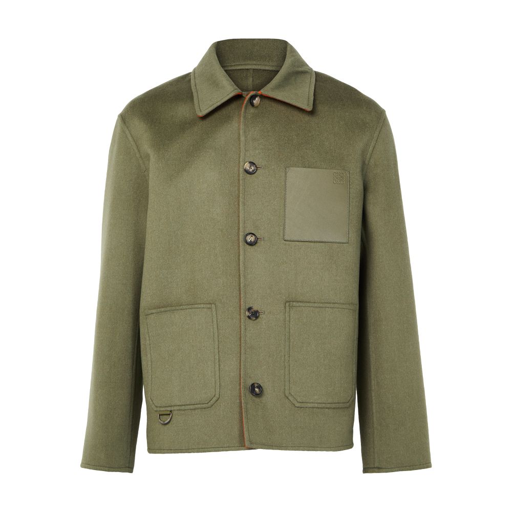 Workwear jacket in wool and cashmere thumbnail 4