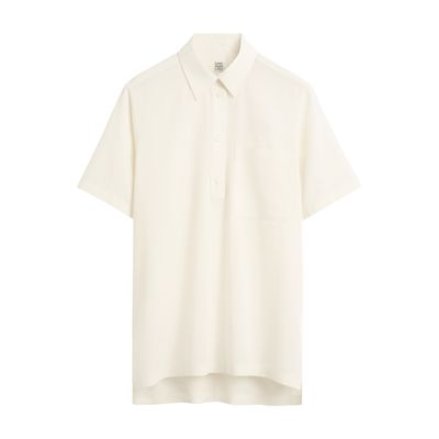 Totême Loose-fit Polo Shirt In Animal Print