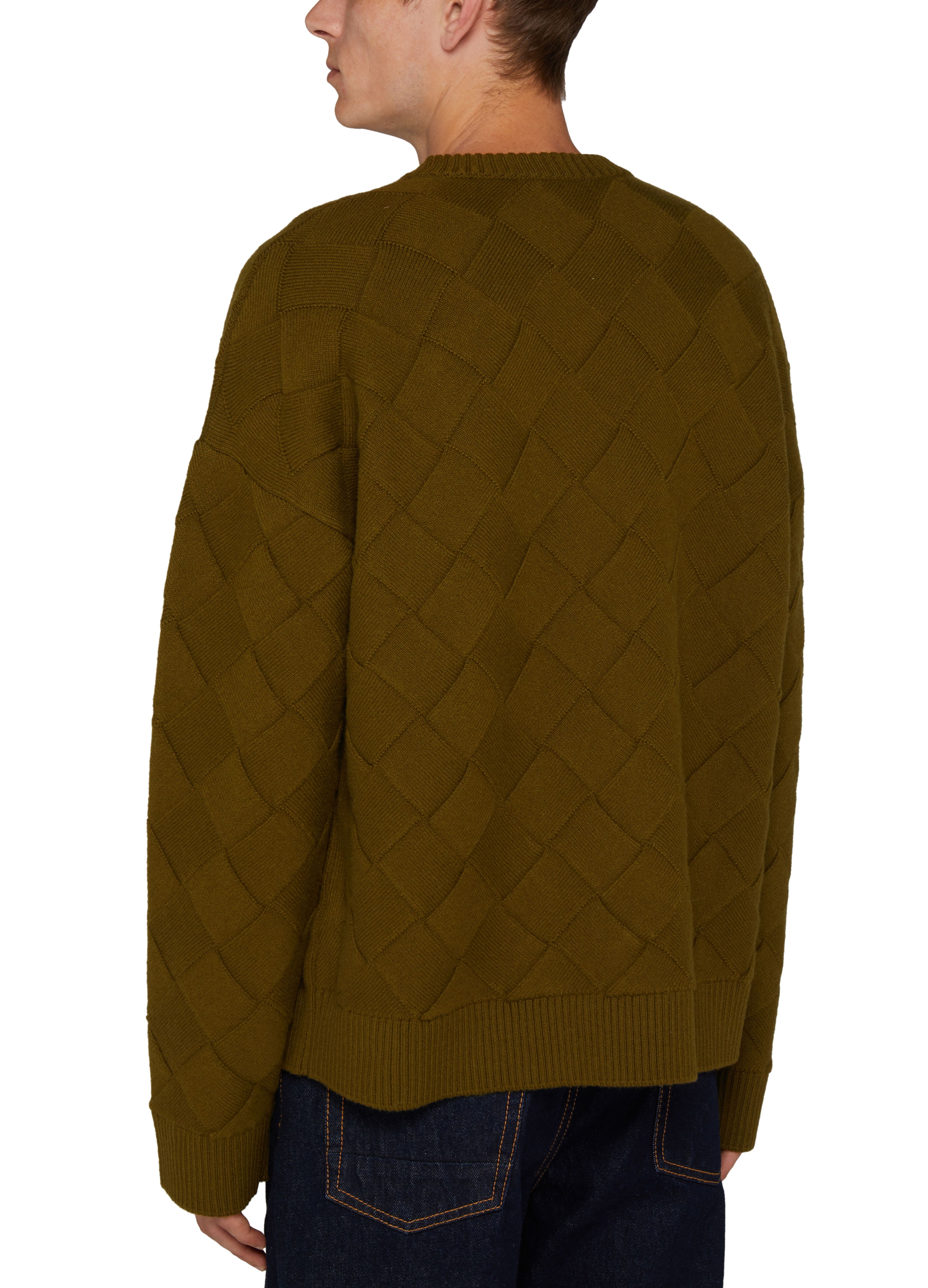Intreccio patterned wool sweater thumbnail 5