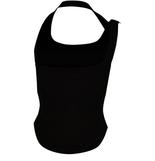 COURREGES Undressed 90's rib buckle tank top