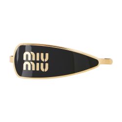 ハット MIU MIU Gold l Hair Clip Women's Enamelled metal hair clip | MIU MIU | 24S
